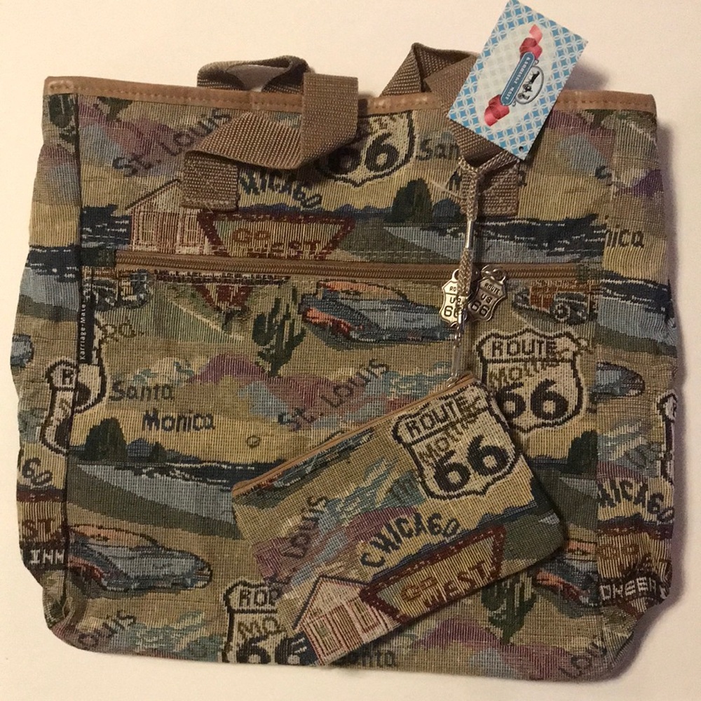 Rt 66 Bag and Small Pouch Bag - Karriage Mate